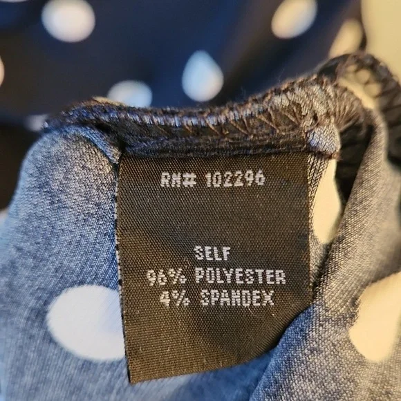 Connected Apparel Polka Dot Ruched Sheath Dress – Classic & Flattering Fit - Picture 8 of 12